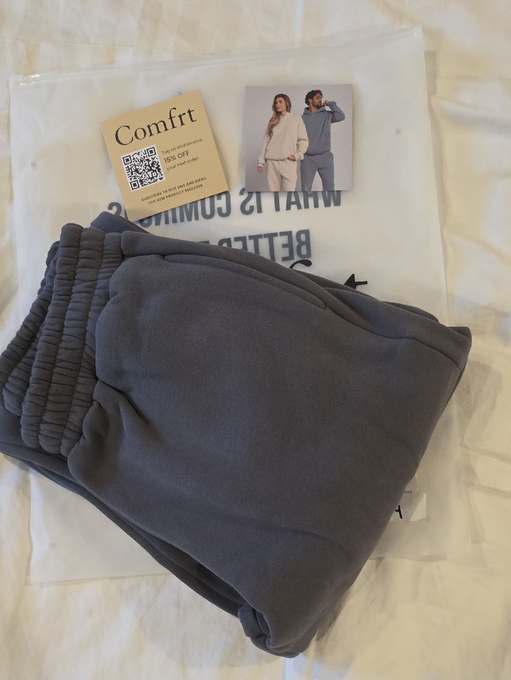 Comfrt Women's Steel Grey Dnd Travel Sweatpants Size Med